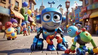 Ricky Robot Shakes Hands | Fun Action Song for Kids | Nursery Rhymes and Educational Songs