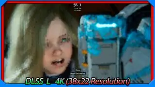 38x22 (1% Resolution) upscaled with DLSS 4.5 - Preset E/K/L