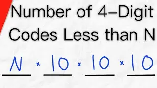 Counting 4-Digit Codes Less than a Number