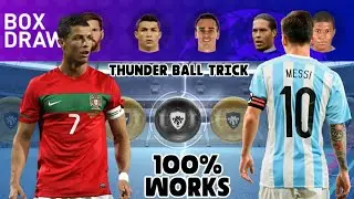 How To Get Thunder Black Ball in European Championship Stars Box Draw Pes 2019 Mobile!!!!