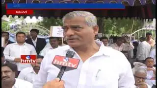 Telangana Lawyers Protest against AP Lawyers in Warangal | Live Updates | HMTV