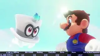 Super Mario Odyssey - Cascade Kingdom in 3:18.35