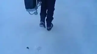 Menos 19 grados en la ciudad de Toronto cada y mandando un msj alos huachicolerps