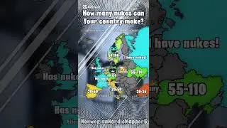 How many nukes can your country make? | #country #europe #geographythroughmaps #countrymap