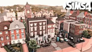 London Townhouses + More | No CC | The sims 4 | Stop motion Speed build | London Inspired Street