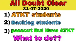 All about ATKT/backlog students/GTU news today/GTU exam news today