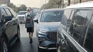 Saudi Arabia Mini vlog day 3 Car accident ho Gaya Riyadh City 🏙️