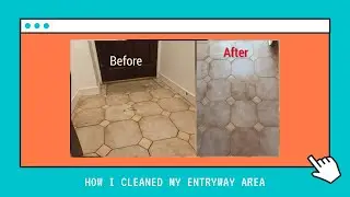 How I cleaned my Entryway Area|Tiles Cleaning|2 cheap products Cleaning Hack