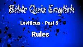 Bible Quiz English | Leviticus-5 | Rules | Bible quiz questions and answers |