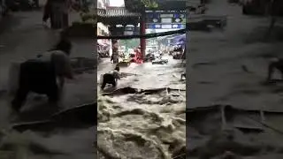 Shanghai China flood 2023