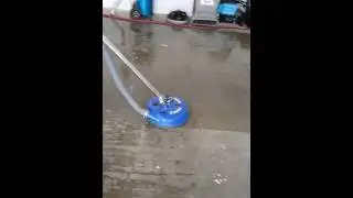Concrete deep steaming cleaning