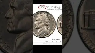 $40,000  1966 FS Jefferson Nickel! #shorts