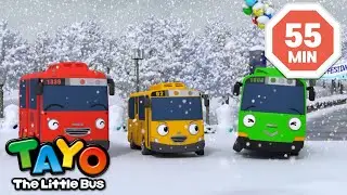Snowy Day Challenges! | Winter Stories Compilation | Tayo English Episodes