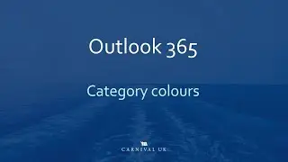 Microsoft Outlook category colours