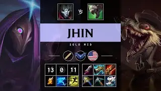 Jhin Mid vs Twitch - NA Diamond Patch 25.18