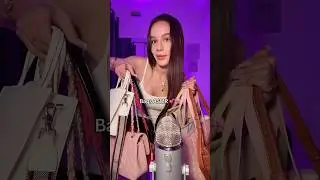 ASMR MY BAGS COLLECTION 😍🎀💕 Inspired by Vonto Dubai 😍 #asmr #tingles #asmrvideo #asmrsounds