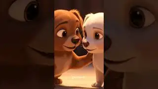 Puppy and His Girlfriend Going to School 🐶❤️ | Cute Love Story