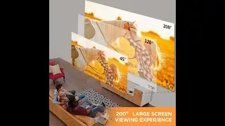 MOOKA WiFi Projector, 1080P Full HD Supported 200