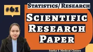 Writing of Scientific Research Paper || Research & Statistics || 