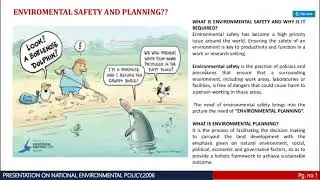National Environmental Policy,2006 | Class- D.Pharm 2nd Year | Metro College of Pharmacy