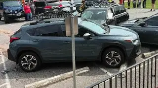 New info about 'terrible' crash that damaged cars parked outside Zorch Pizza