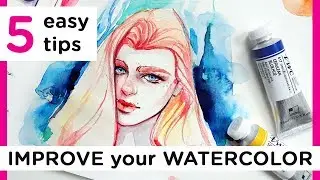 5 TIPS to IMPROVE your Watercolor Art! 【My Favorite Painting Secrets】