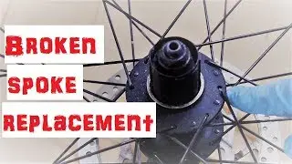 How to replace a broken spoke without a truing stand