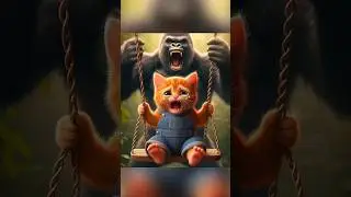 King Kong Attacks Kitten 🦍💔 Brave Father Saves Son&rsquo;s Life #KingKongAttack #KittenStory #BraveFather