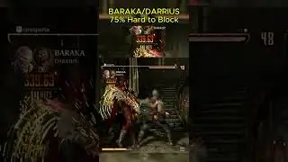 Baraka/Darrius 75% in 15 seconds with hard to block setup  #mk1ranked #mk1combo  #combos #combo
