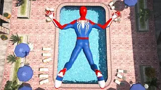 GTA 5 Water ragdolls | SPIDERMAN Jumper/Falls Compilation ep.6 (Euphoria physics FunnyMoments)