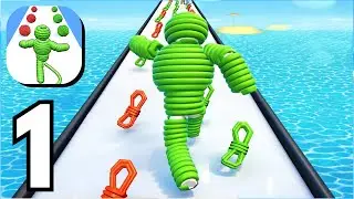 Rope Man Run - Gameplay Walkthrough Part 1 Guide New Update Review (Android ios)