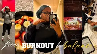 Shifting from BURNOUT to ✨balance✨| filling my cup| cycling| family movie date| self-care