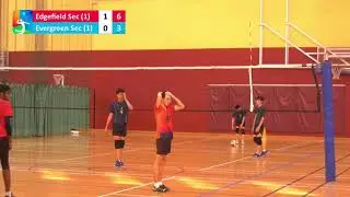 EDGEFIELD SEC SCHOOL v EVERGREEN SEC SCHOOL | North Zone B Div Boys Volleyball | NSG 2021