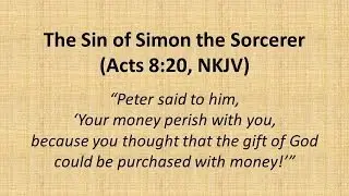 The Sin of Simon the Sorcerer