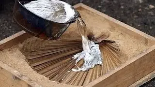 Amazing Casting Aluminum Method In The Factory. Modern Metal Casting Technology.