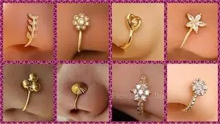 Gold 💫Daily wear nose pin design 2025// latest nose ring design with weight and price