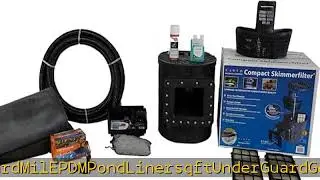 HALF OFF PONDS Simply Ponds 1,200 GPH Submersible Pump Pond Kit with 8' x 10' EPDM Rubber Pond Line