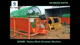 Rotary Mesh Screener Machine | Sowbi Automation | Manufacturers & Exporters