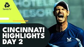 Murray Battles Wawrinka; Berrettini Faces Tiafoe | Cincinnati 2022 Day 2 Highlights