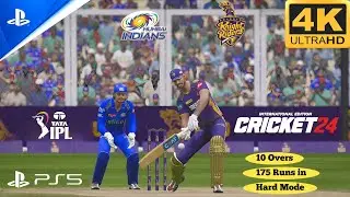 Cricket 24 (PS5) GamePlay : IPL 2024 Kolkata Knight Riders VS Mumbai Indians || Ar Games League
