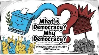 What Is Democracy? Why Democracy? | Class 9 Civics Chapter 1 | NCERT Whiteboard ANIMATION Explainer