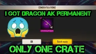 FREE FIRE HOW TO GET DRAGON AK PERMANENT IN 1 CRATE