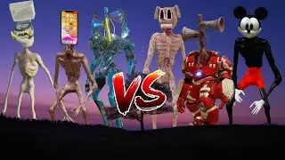 Siren Head Toilet VS Siren Head Mickey Mouse VS Siren Head Hulkbuster VS Siren Head Cartoon Dog