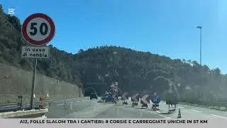 Autostrade, folle slalom tra corsie e carreggiate uniche sulla A12: 8 in 57 km