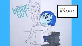Coloring Joy and Sadness from Inside Out!!!