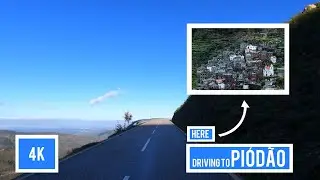 DRIVING to PI&Oacute;D&Atilde;O - ARGANIL, COIMBRA, PORTUGAL |4k|