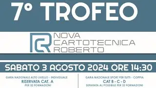 7° Trofeo Nova Cartotecnica Roberto - Gara Nazionale ALTO LIVELLO INDIVIDUALE CAT A - Bocce Raffa