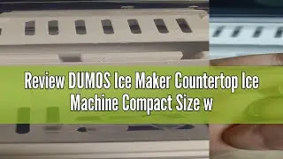 Review DUMOS Ice Maker Countertop Ice Machine Compact Size with Handle, 26lbs in 24Hrs, Black