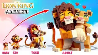 Lion King Minecraft Growing up Compilation | Tide WORLD