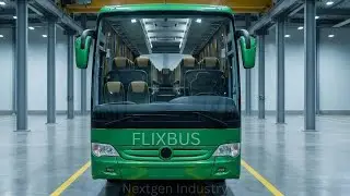 Как производятся междугородние автобусы FlixBus | Внутри современного автобусного завода (полный ...